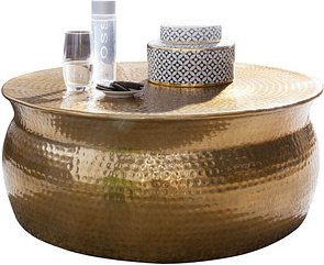 Thumbnail - WOHNLING Couchtisch Aluminium gold 75,0 x 75,0 x 31,0 cm, 1 St.