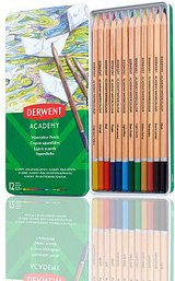 Thumbnail - DERWENT Academy Watercolour Aquarellstifte farbsortiert, 12 St.