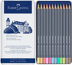 FABER-CASTELL Goldfaber Aqua Aquarellstifte farbsortiert, 12 St.