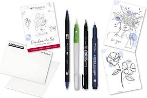Tombow One Line Art Malset farbsortiert, 1 Set
