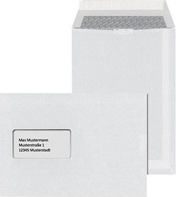 ÖKI Versandtaschen DIN C5 mit Fenster weiß 500 St.