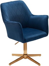 WOHNLING Esszimmerstuhl WL6.307 dunkelblau Stoff, 1 St.