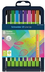 Thumbnail - Schneider Line-Up Fineliner farbsortiert 0,4 mm, 8 St.