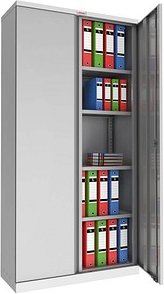 phoenix Metallschrank SCL1891GGK grau 91,5 x 37,0 x 183,0 cm, zerlegt, 1 St.