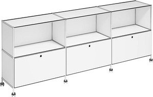 viasit Sideboard System4, 214924 weiß 230,1 x 42,6 x 86,7 cm, 1 St.