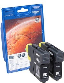 brother LC-1100HYBK schwarz Druckerpatronen, 2er-Set