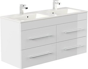 Thumbnail - POSSEIK Waschbecken mit Unterschrank HOMELINE 120 weiß glanz 120,0 x 46,0 x 61,8 cm