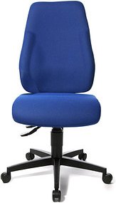 Thumbnail - Topstar Bürostuhl Lady Sitness®, LT0B0 BC6 Stoff blau, Gestell schwarz