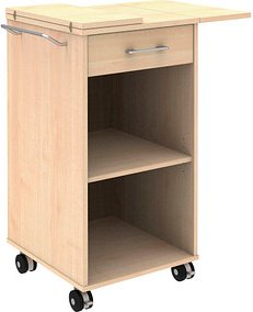 röhr Techno Rollcontainer ahorn 1 Auszug 50,2 - 100,0 x 54,6 x 104,2 cm