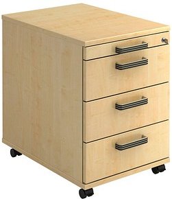 Thumbnail - HAMMERBACHER Unni SE1 Rollcontainer ahorn 4 Auszüge 42,8 x 58,0 x 59,0 cm
