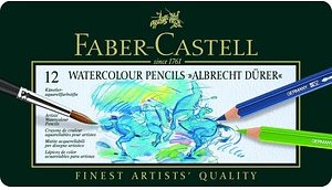FABER-CASTELL Albrecht Dürer Aquarellstifte farbsortiert, 12 St.