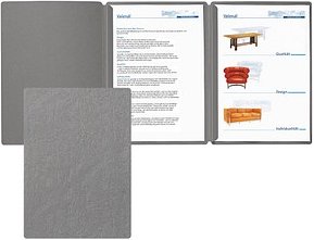 PAGNA Bewerbungsmappe Sprint DIN A4 grau, 1 St.