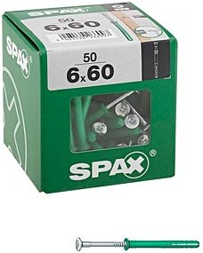 SPAX® 4861080600606 Nageldübel Ø 6 mm x 60 mm, 50 St.