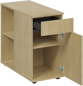 fm home office Standcontainer akazie 1 Auszug 40,0 x 80,0 x 73,4 cm