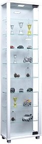 Thumbnail - VCM my home Edana Maxi Vitrine weiß 8 Fachböden mit Beleuchtung