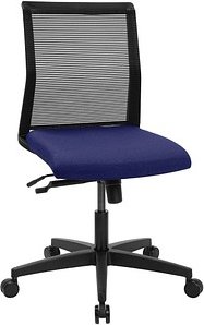 Thumbnail - Topstar Bürostuhl Smart Point, LC100G260 Stoff blau, Gestell schwarz