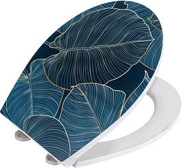 Thumbnail - WENKO WC-Sitz mit Absenkautomatik Big Leaves blau