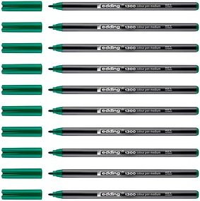 edding 1300 Filzstifte grün, 10 St.