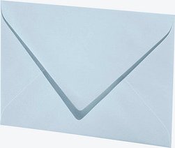 Thumbnail - artoz Briefumschläge Mosaic DIN B6 ohne Fenster hellblau nassklebend 20 St.