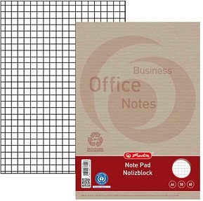 herlitz Notizblock Recycling DIN A4 kariert, 1 St.