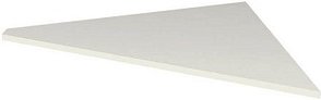 Thumbnail - Kerkmann Verbindungsplatte Lago weiß, dreieckig 85,0 x 85,0 x 1,9 cm