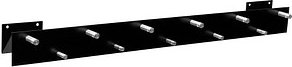 SZ Metall Wandgarderobe 50135 schwarz Metall 11 Haken 100,0 x 9,0 cm