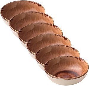 HEART & SOUL Schalen Perfect Match Oyster braun Ø 23,0 cm, 6 St.