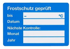 EICHNER Aufkleber Frostschutz geprüft, blau/weiß, 250 St.