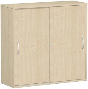 geramöbel Schiebetürenschrank Flex, S-312353-AA ahorn 2 Fachböden 120,0 x 42,5 x 118,2 cm