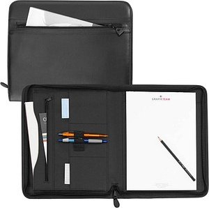 Alassio Konferenzmappe MILANO Lederimitat DIN A4 schwarz