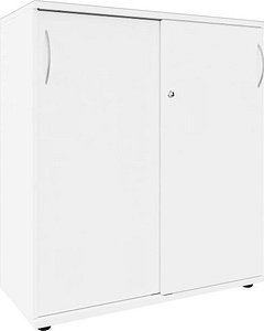 fm Schiebetürenschrank, 4260761570600 weiß 2 Fachböden 100,0 x 44,2 x 111,5 cm