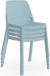 Thumbnail - 4 Mayer Stapelstühle myNUKE 2050 66 hellblau Kunststoff
