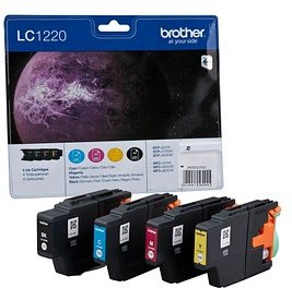 Thumbnail - brother LC-1220BK/C/M/Y schwarz, cyan, magenta, gelb Druckerpatronen, 4er-Set