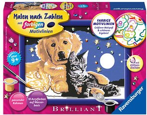 Ravensburger Malen-nach-Zahlen Funkelnder Sternenhimmel mehrfarbig