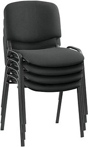 Nowy Styl Besucherstühle Iso ISO BLACK 1.3 C11 schwarz Stoff, 4 St.