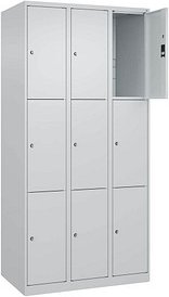 CP Schließfachschrank Classic Plus lichtgrau 080000-303 S10008, 9 Schließfächer 90,0 x 50,0 x 185,0 cm