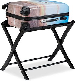 Thumbnail - relaxdays Kofferständer 10024306_46 schwarz, 1 St.