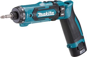 makita DF012DSE Akku-Bohrschrauber 7,2 V, mit 2 Akkus