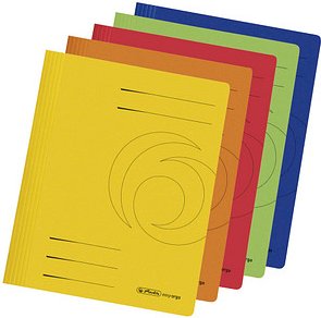 10 herlitz Schnellhefter easy orga Karton farbsortiert DIN A4