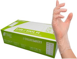 Thumbnail - NITRAS MEDICAL unisex Einmalhandschuhe transparent Größe M, 100 St.