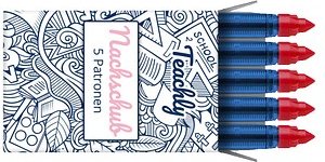 Teachly Tintenrollerminen rot 0,6 mm 5 St.