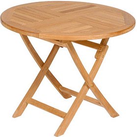 Thumbnail - Sunny Smart® Gartentisch York teakfarben rechteckig 90,0 x 90,0 x 75,0 cm