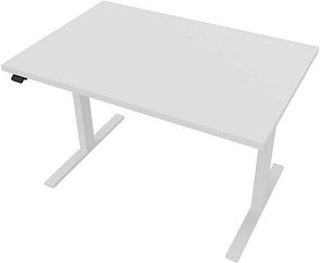 Quadrifoglio Up&Up elektrisch höhenverstellbarer Schreibtisch weiß rechteckig, C-Fuß-Gestell weiß 120,0 x 80,0 cm