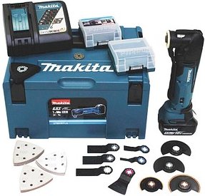 makita DTM51RT1J3 Akku-Multifunktionswerkzeug 18,0 V, mit 1 Akku