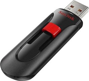 SanDisk USB-Stick Cruzer Glide schwarz, rot 256 GB, 1 St.