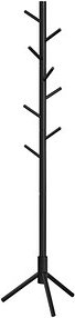 VASAGLE Kleiderständer schwarz Holz 8 Haken 47,0 x 175,0 cm