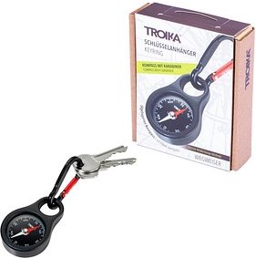 TROIKA® Schlüsselanhänger WEGWEISER schwarz
