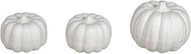 Thumbnail - Rayher Styroporform weiß Kürbis sortiert, 3 St.
