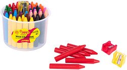 JOVI Wax Crayons Jumbo Wachsmalstifte farbsortiert, 60 St.