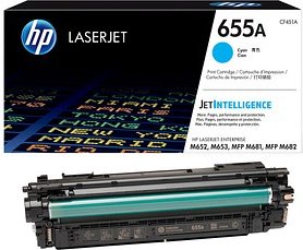 HP 655A (CF451A) cyan Tonerkartusche